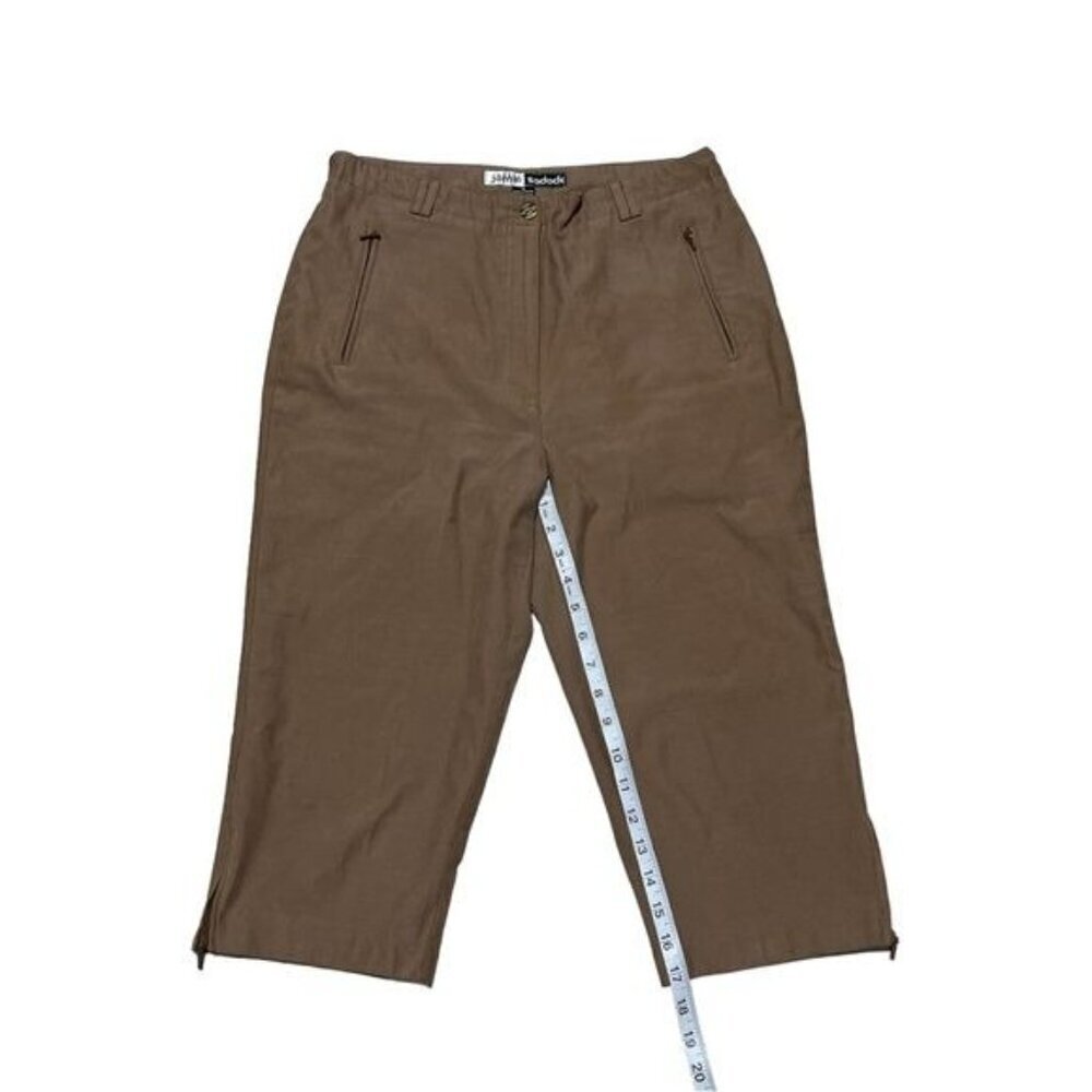 Jamie Sadock‎ Brown Golf Capri Bermudas Size 8 - Picture 8 of 9